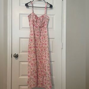SOLD SHEIN Pink Floral Maxi Dress NWOT